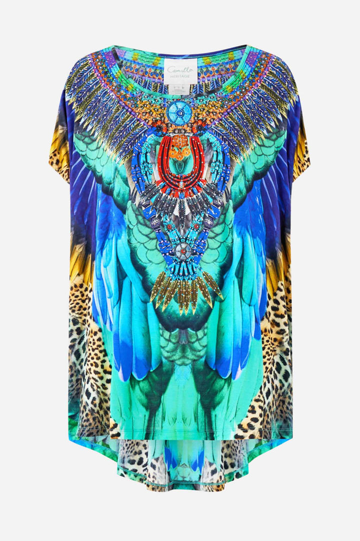 Lose Fit Tee in Jungle Flight