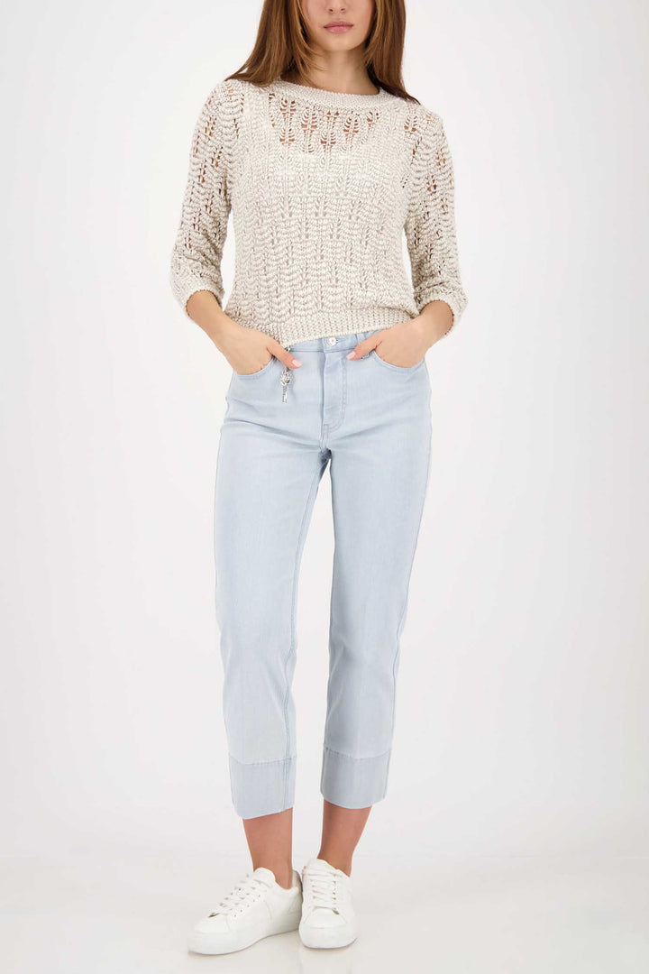 Loose Knit Sweater in Beige