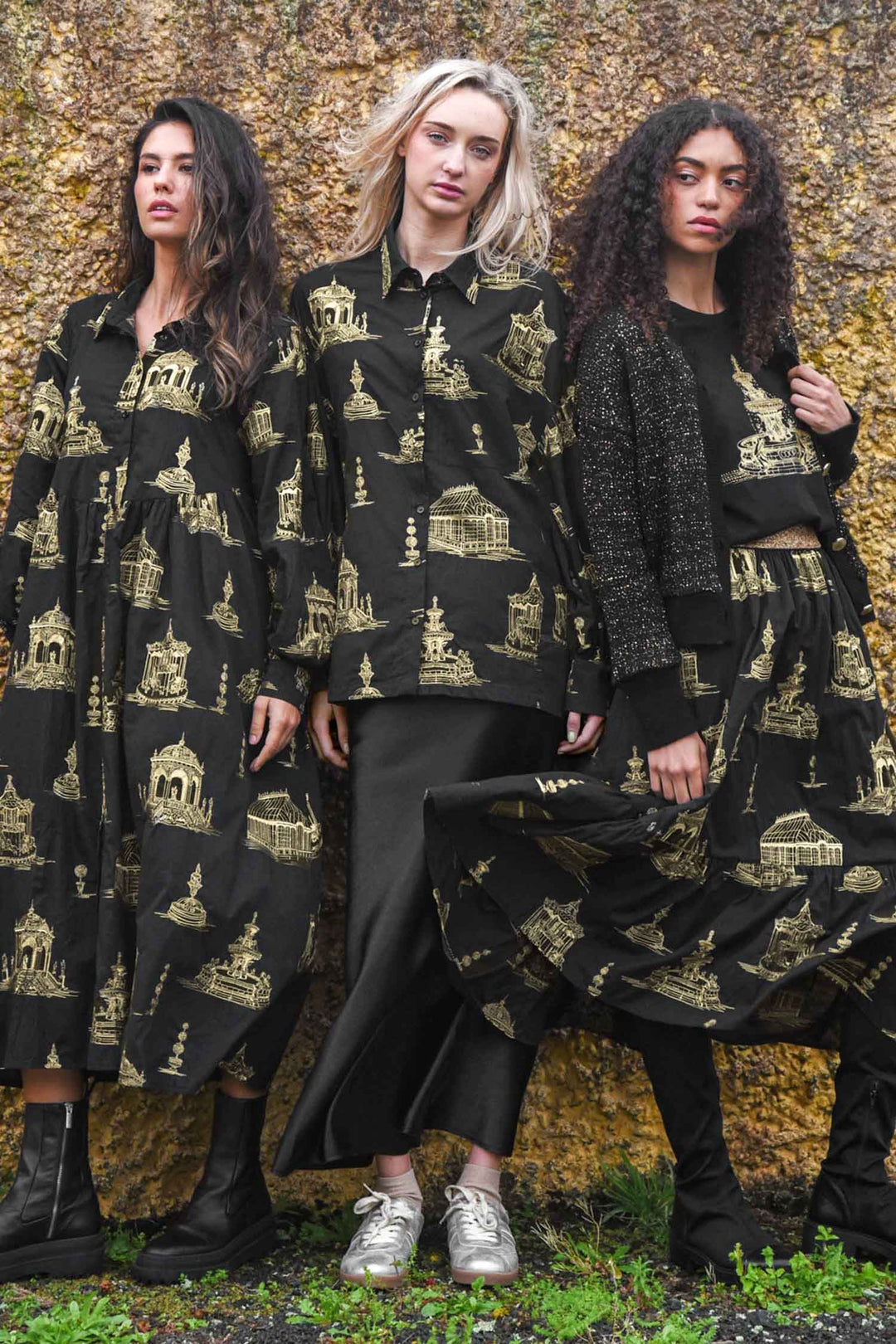 Loose &amp; Luxe Shirt in Black Gold