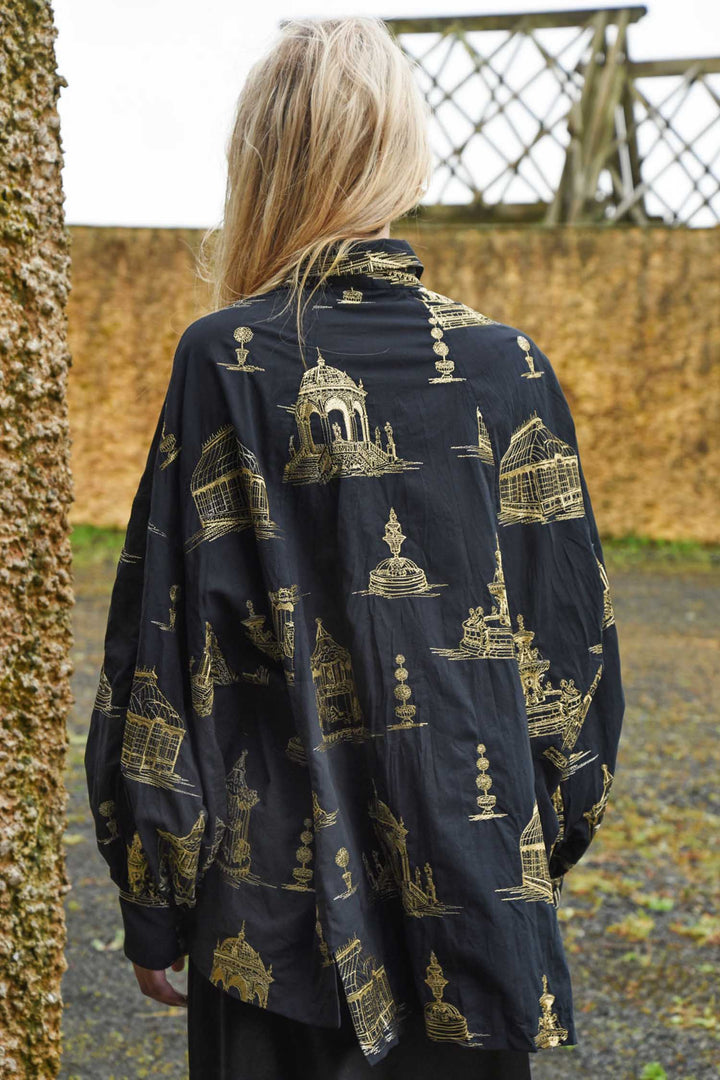 Loose &amp; Luxe Shirt in Black Gold