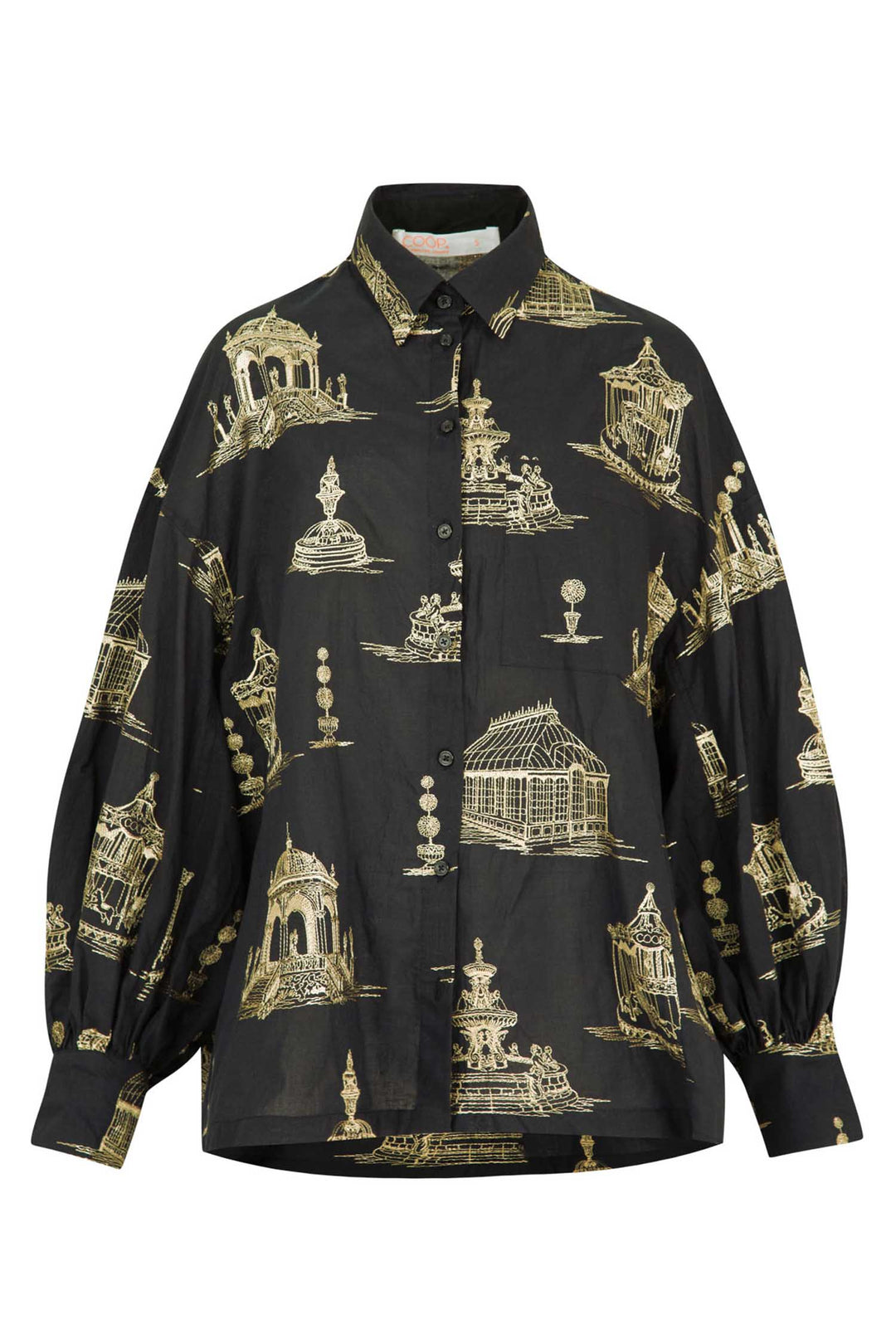 Loose &amp; Luxe Shirt in Black Gold