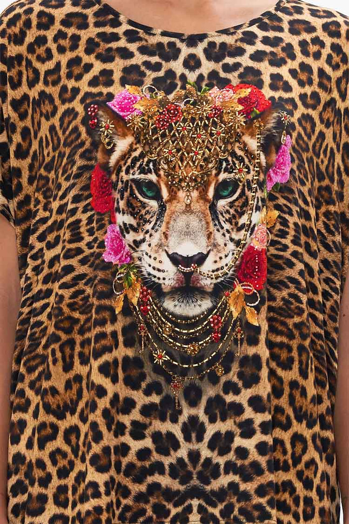 Loose Fit Round Neck Tee in Heart Like a Wildflower