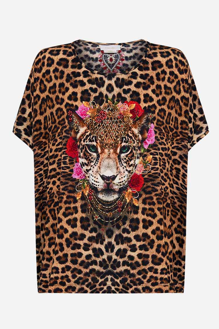 Loose Fit Round Neck Tee in Heart Like a Wildflower
