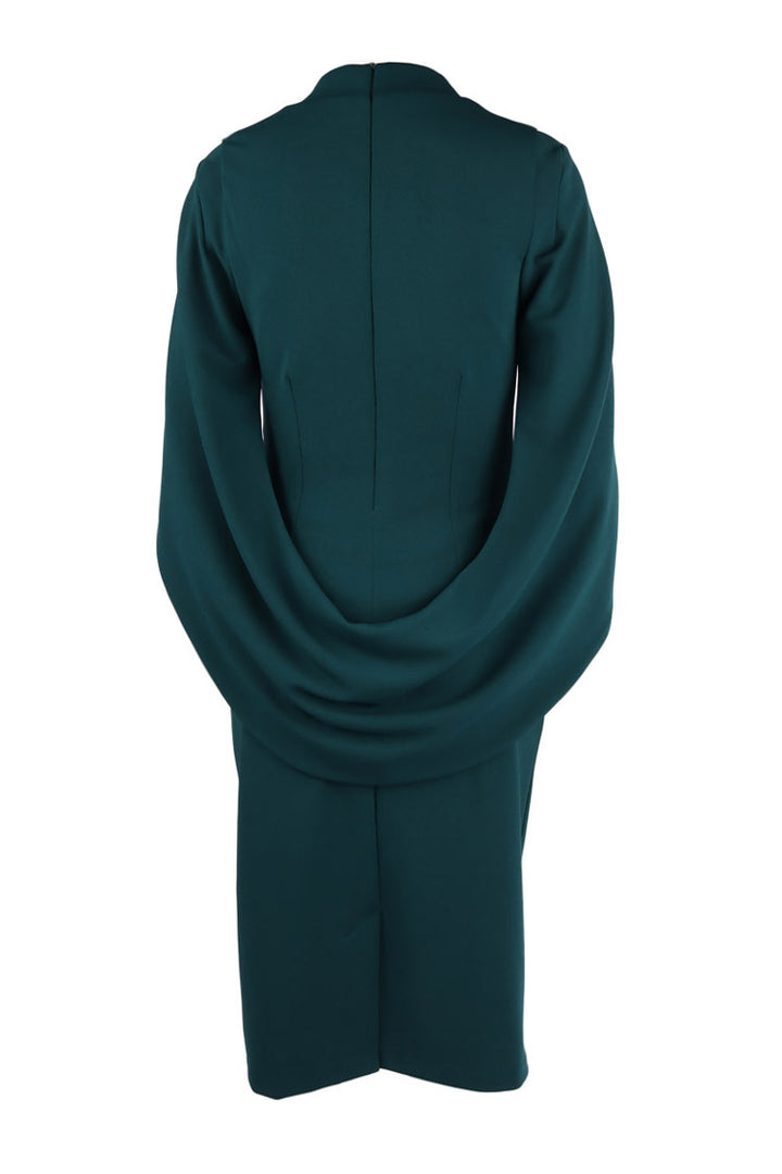 Lorde Cocktail Midi Dress in Teal