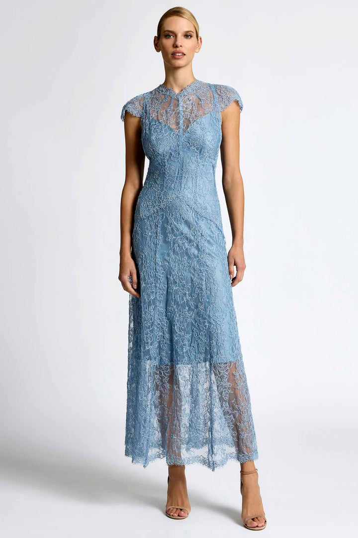 Lorena Midi Dress in Blue