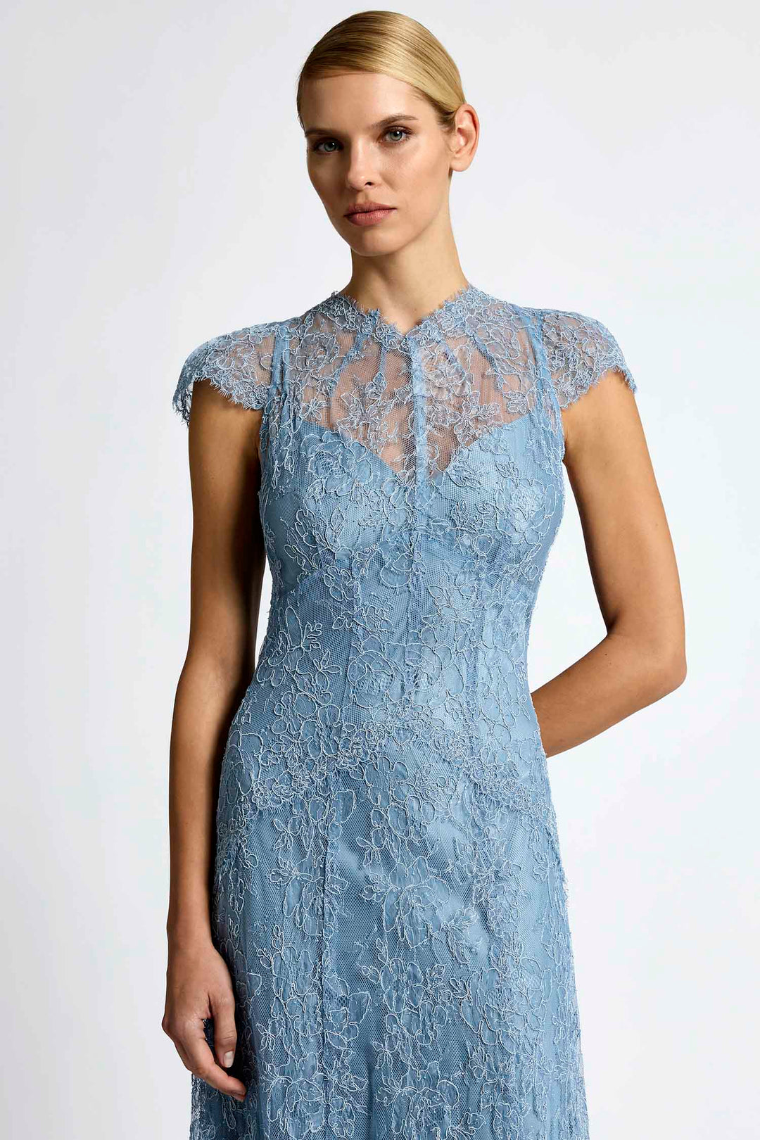 Lorena Midi Dress in Blue
