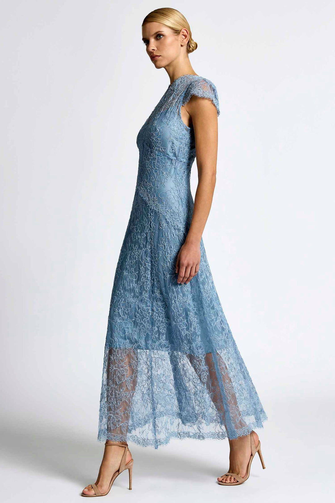 Lorena Midi Dress in Blue