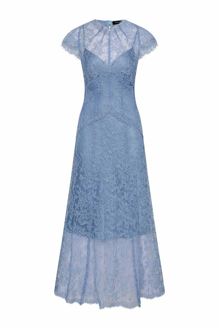 Lorena Midi Dress in Blue