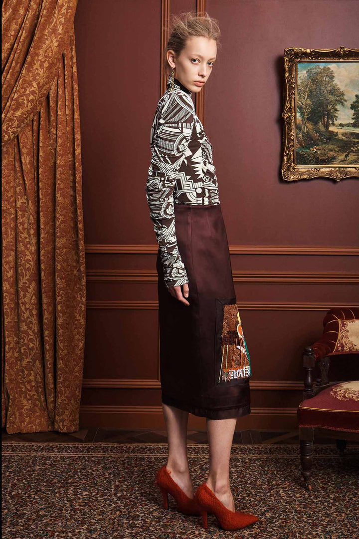 Lori Ruched Top in Viennetta