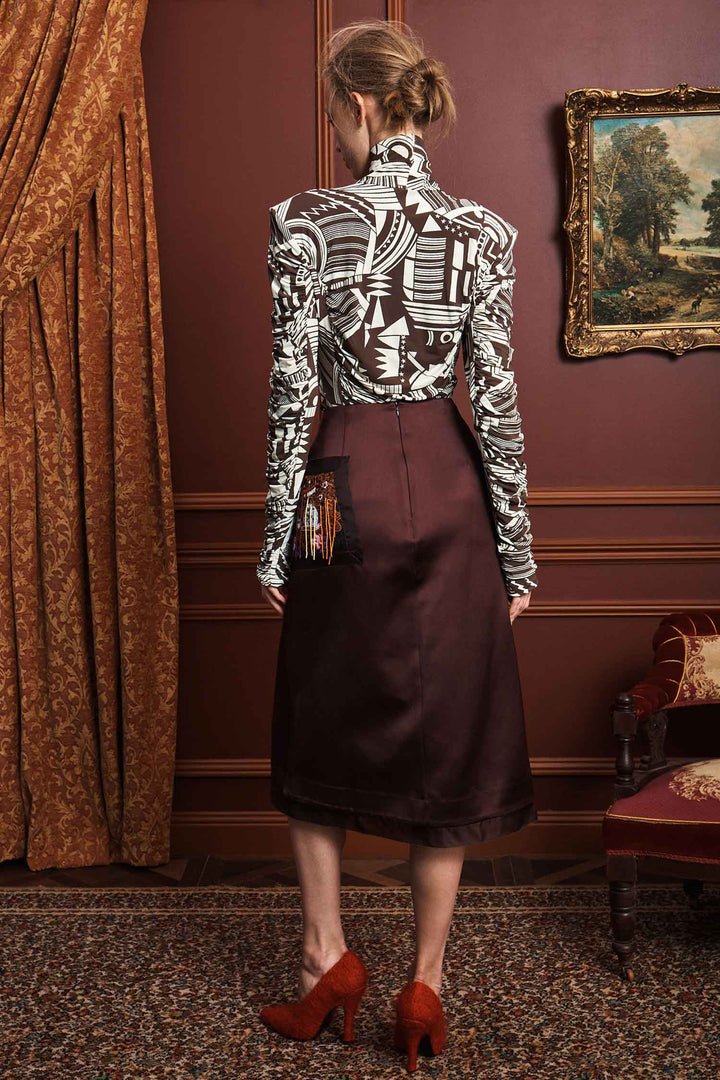 Lori Ruched Top in Viennetta