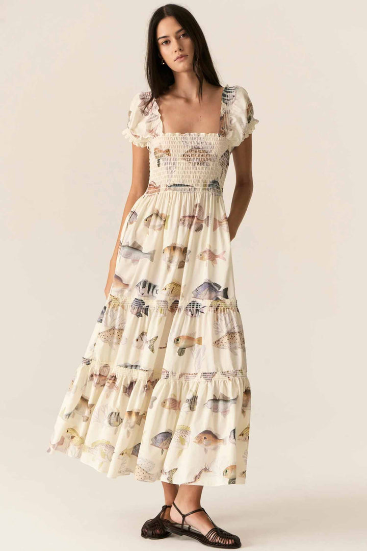 Loup Sun Dress in Loup Print