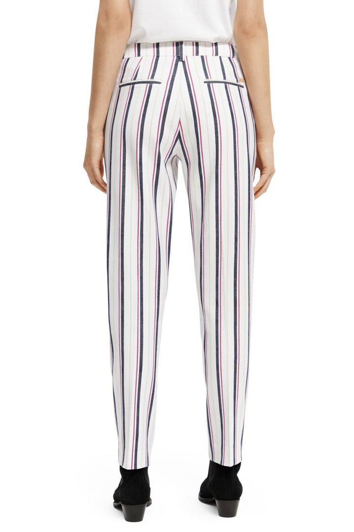 Lowry Mid-rise Slim Fit Striped Trousers
