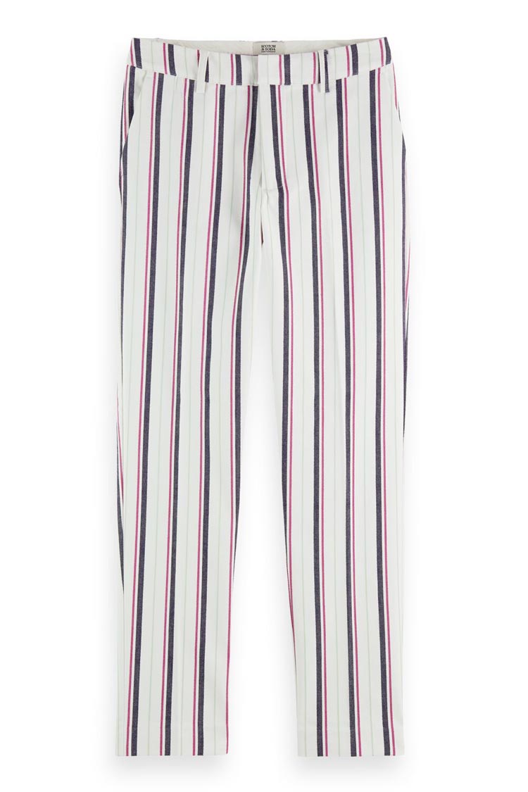 Lowry Mid-rise Slim Fit Striped Trousers | FINAL SALE