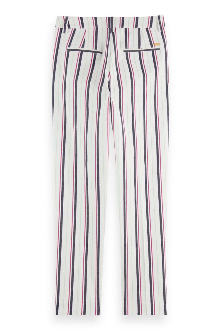Lowry Mid-rise Slim Fit Striped Trousers