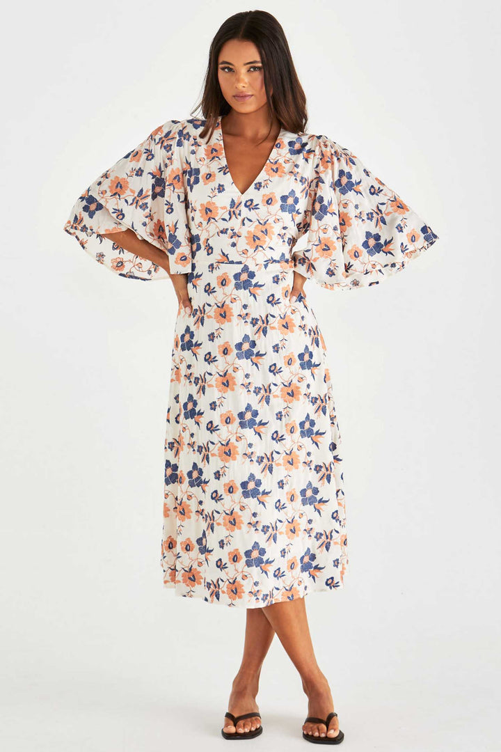 Luca Dress in Floral Embroidery