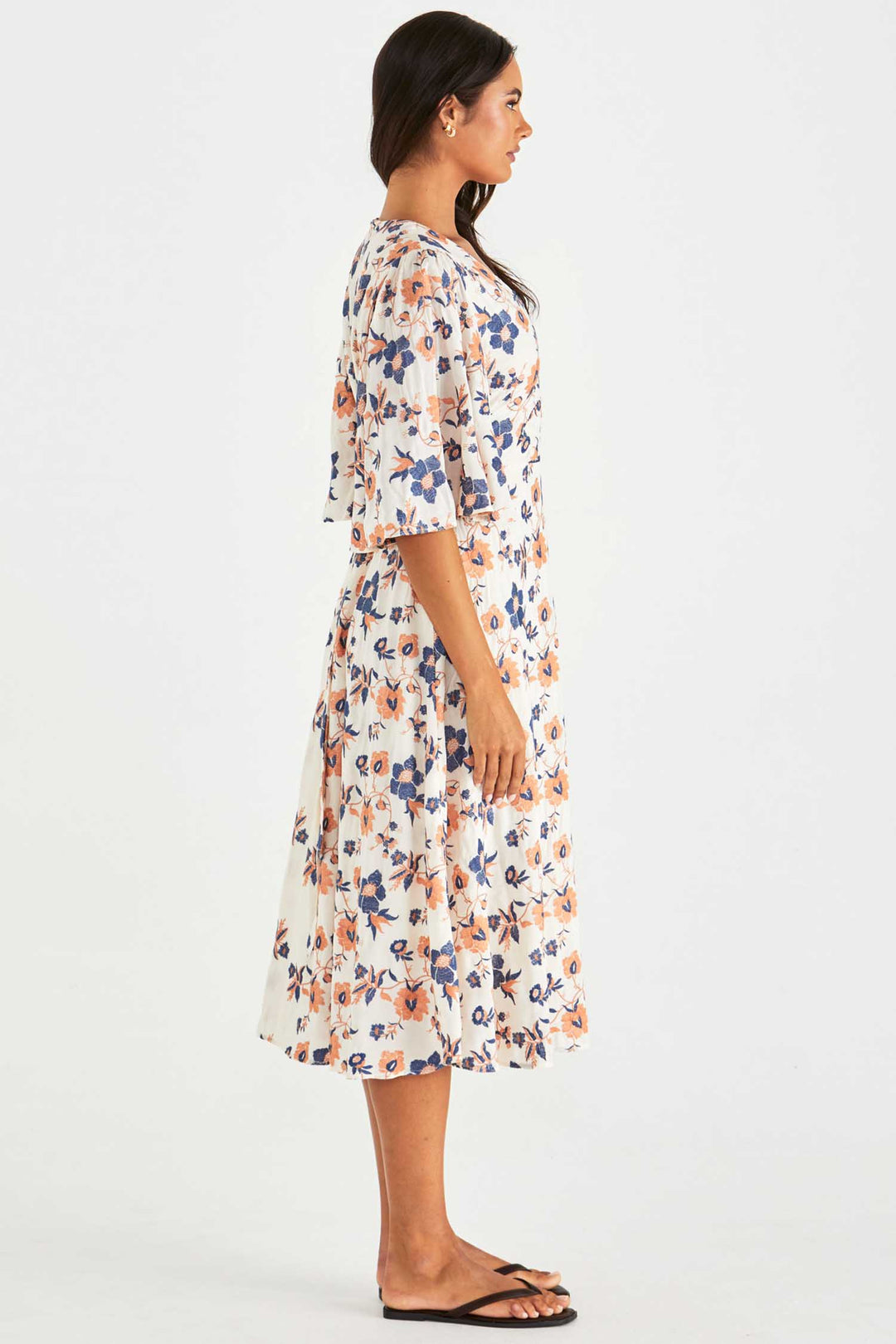 Luca Dress in Floral Embroidery