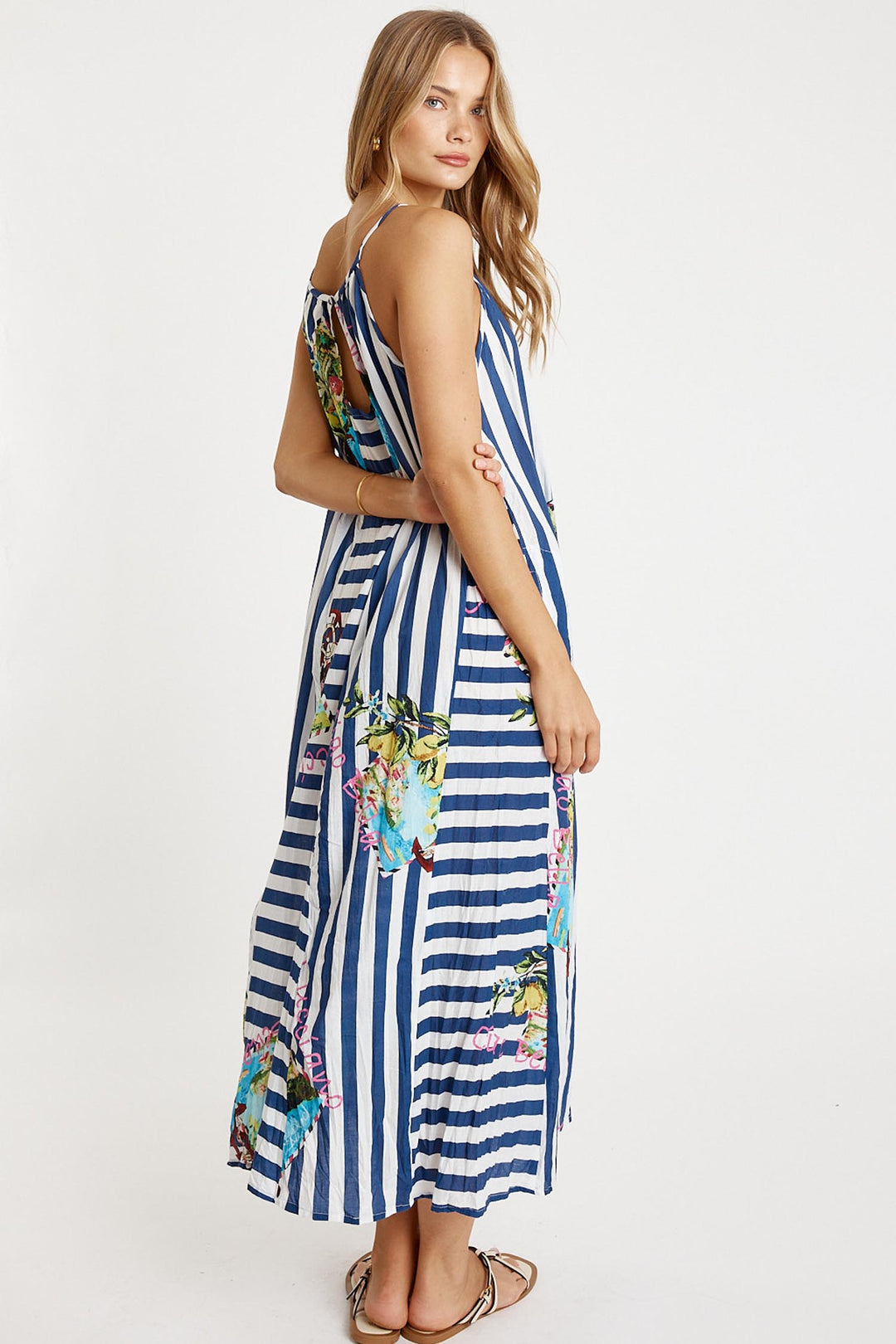 Lucciano Maxi Navy Stripe