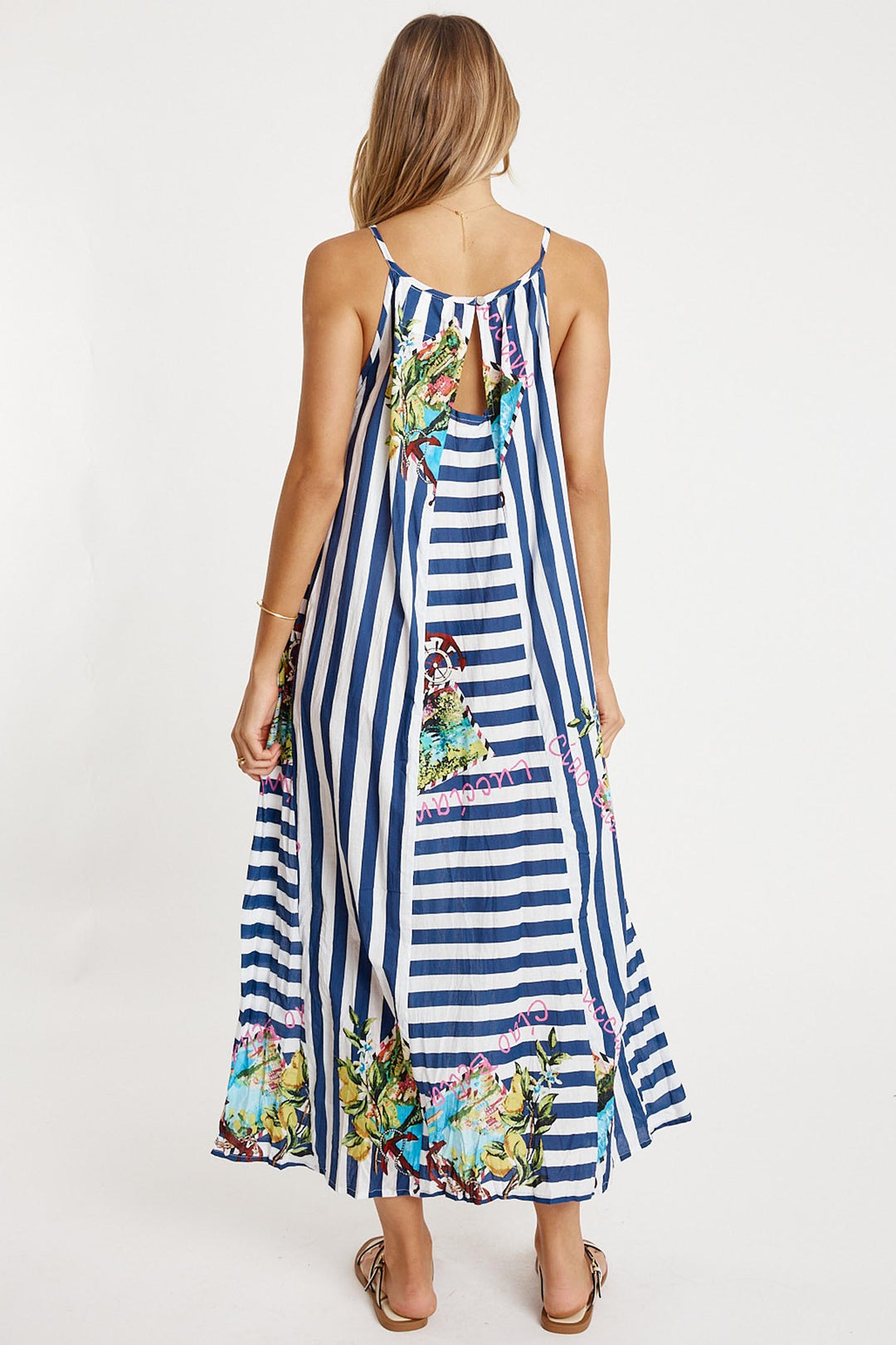 Lucciano Maxi Navy Stripe