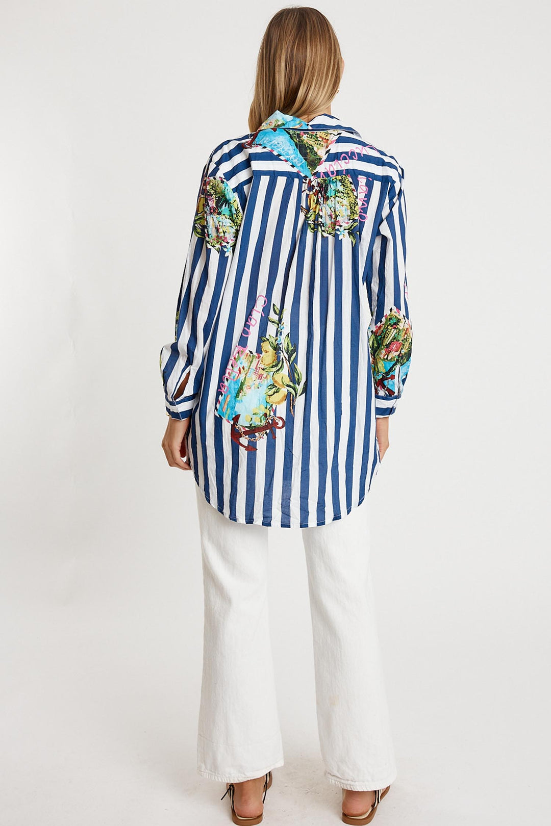 Lucciano Shirt in Navy Stripe