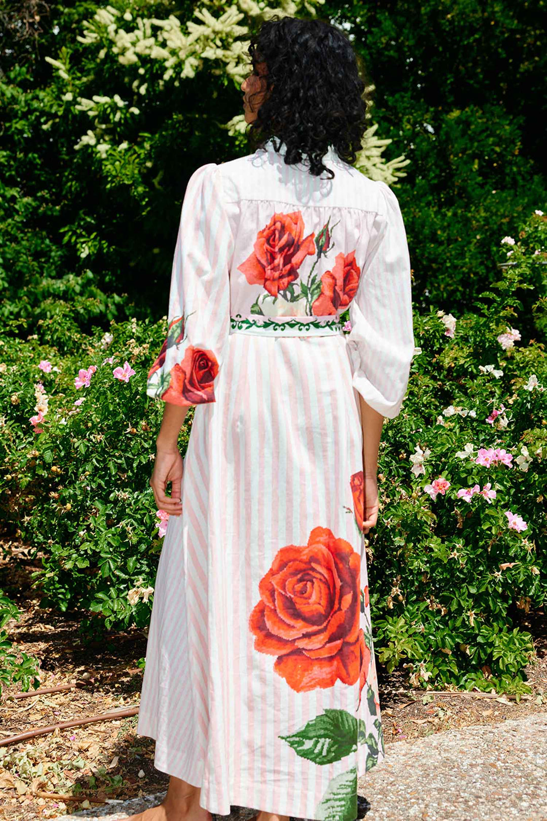 Lucille Maxi Dress in Baby Rose Multi