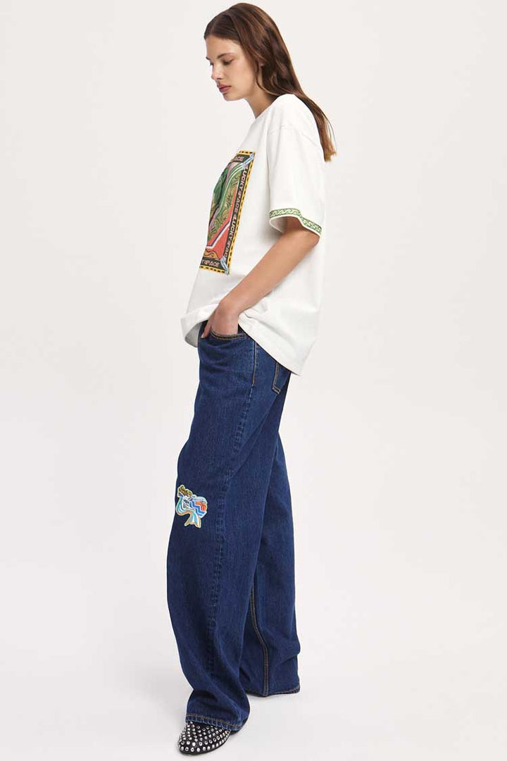 Lucky Pace Tee in Cream