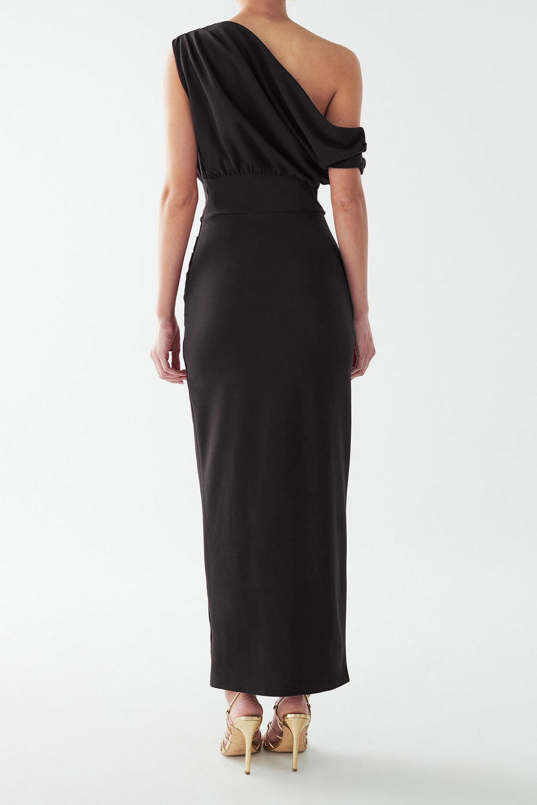 Lucy Ankle Dress in Black