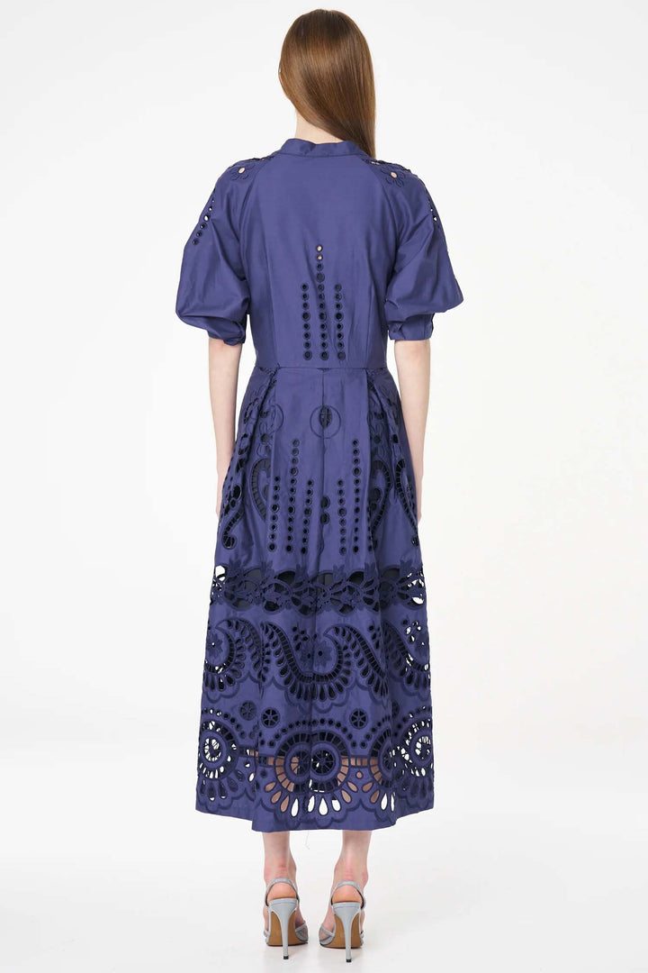 Lucy Shirt Dress in Cobalt Blue