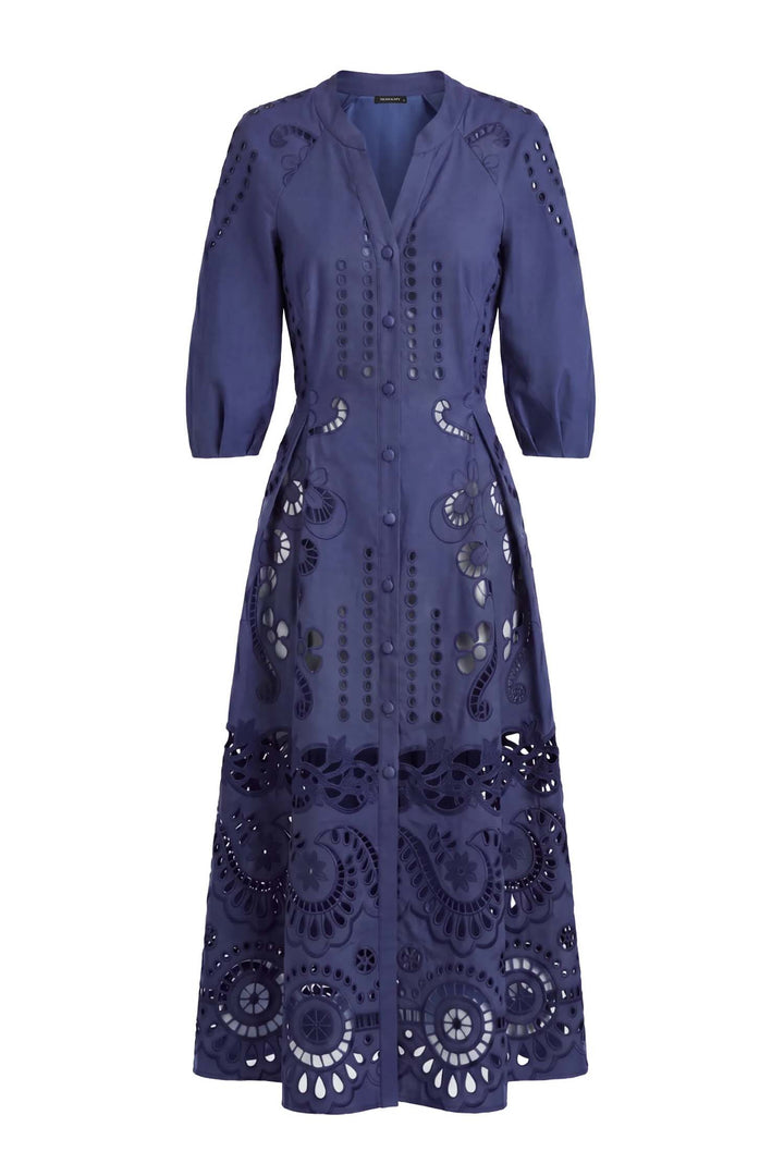 Lucy Shirt Dress in Cobalt Blue
