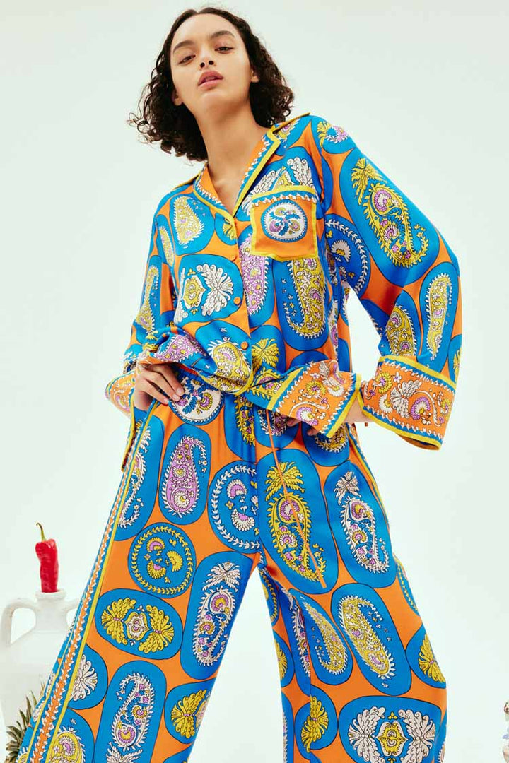 Luis Shirt in Tangerine