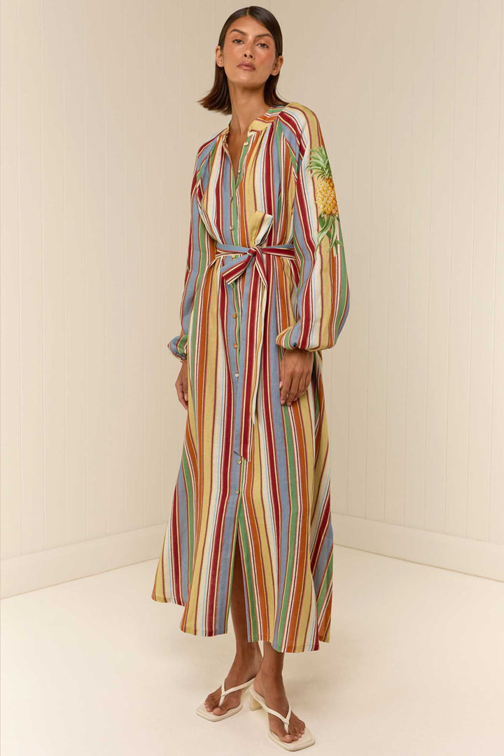 Lula Dress in Anana Stripe