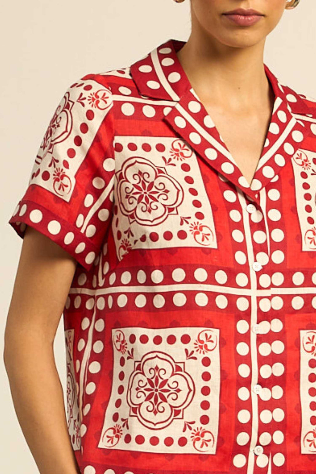 Lumen Top in Poppy Scarf