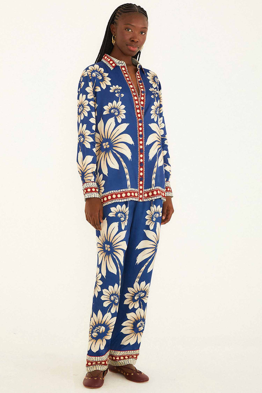 Luna Blue Pajama Shirt