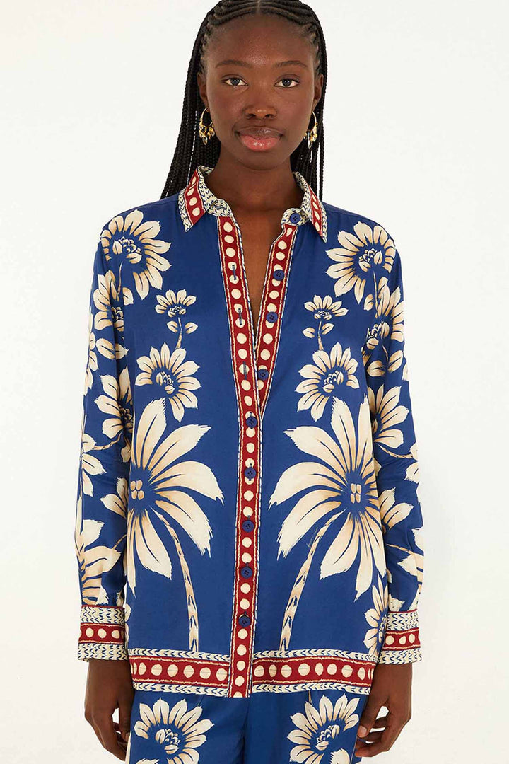 Luna Blue Pajama Shirt