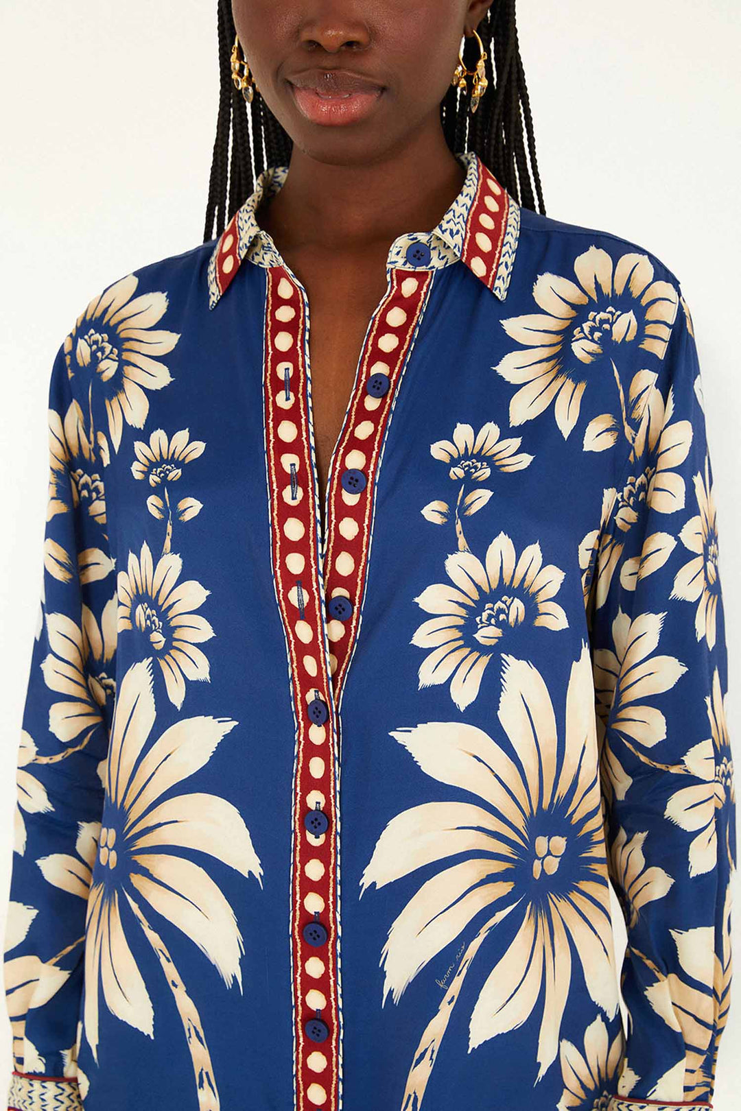 Luna Blue Pajama Shirt