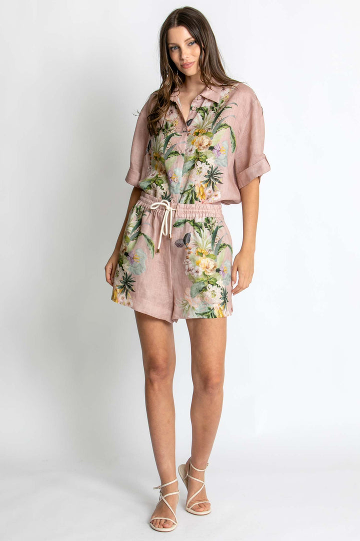 Luna SS Shirt in Fleur Amour