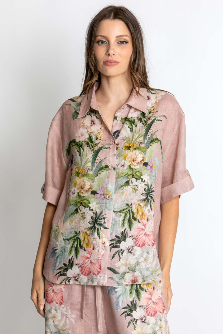 Luna SS Shirt in Fleur Amour