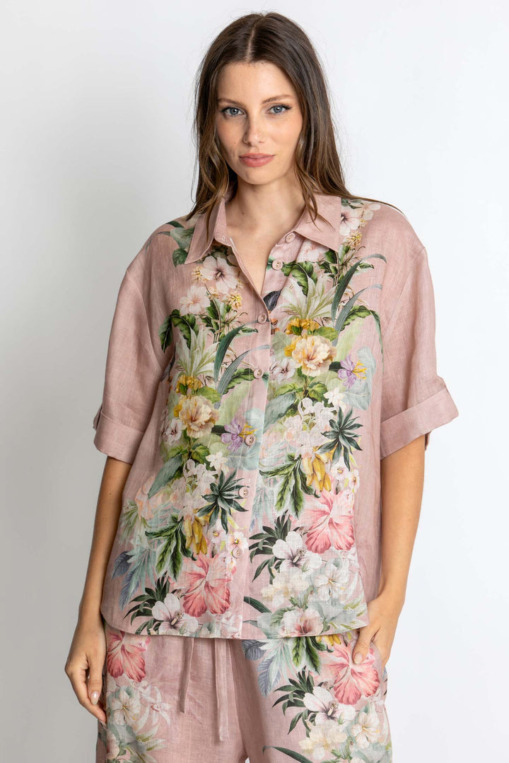 Luna SS Shirt in Fleur Amour
