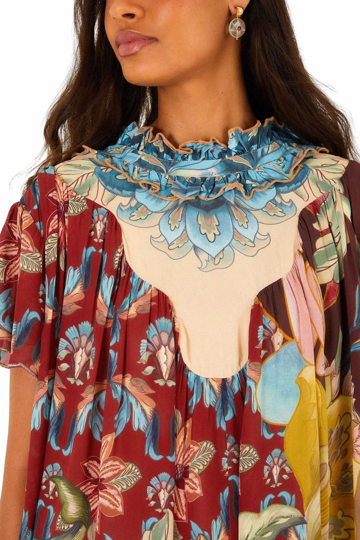 Lunar Boho Multicolour Short Sleeve Blouse