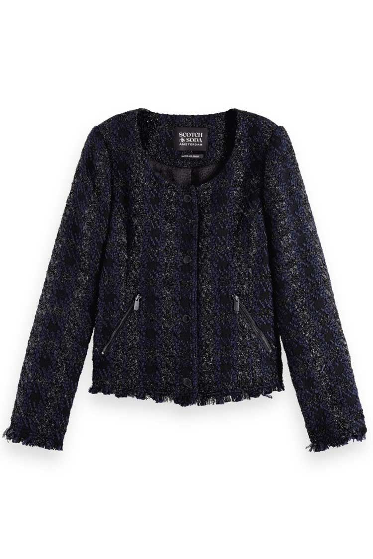 Lurex Houndstooth Blazer | FINAL SALE