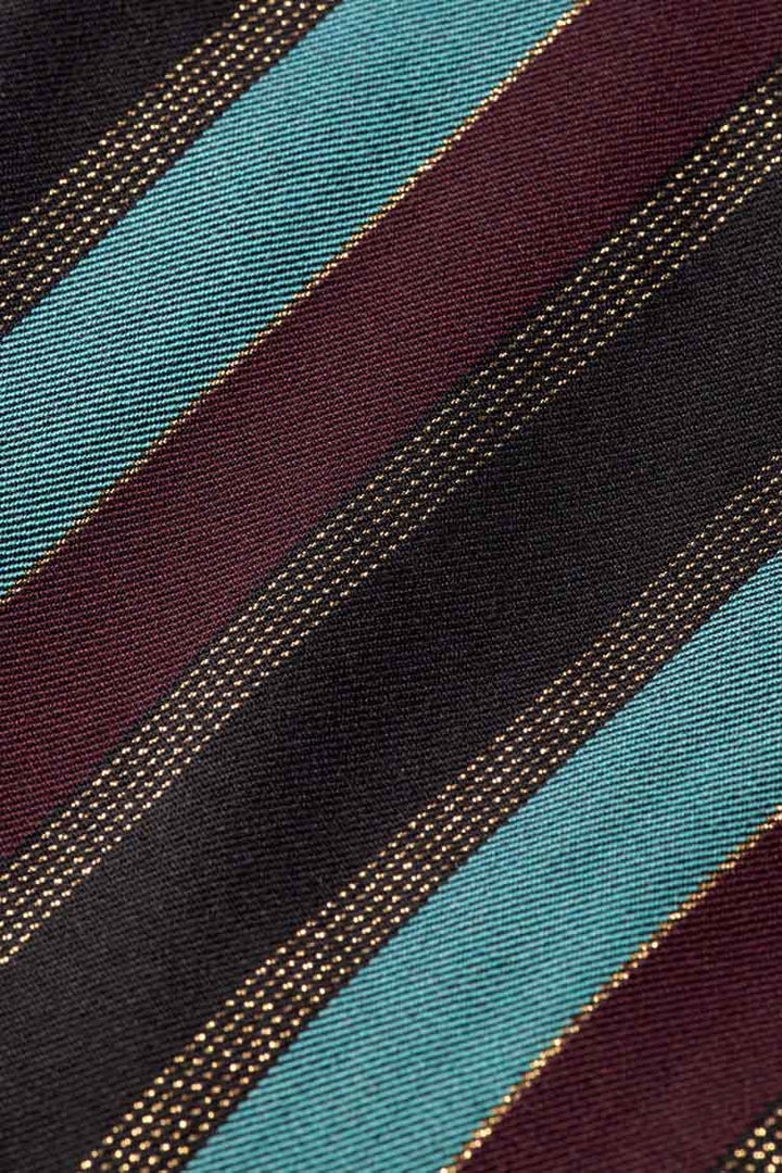 Lurex Striped Double Breasted Blazer | FINAL SALE