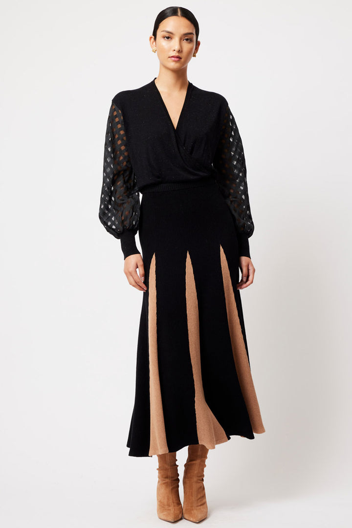 Lyra Cross Front Knit Top | FINAL SALE