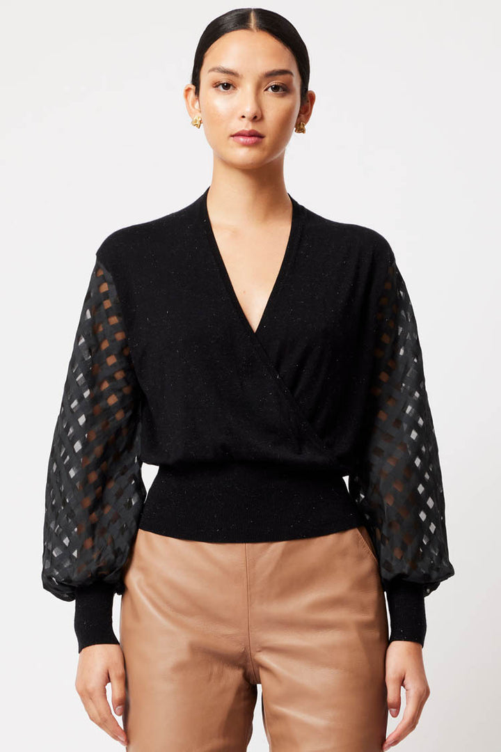 Lyra Cross Front Knit Top | FINAL SALE