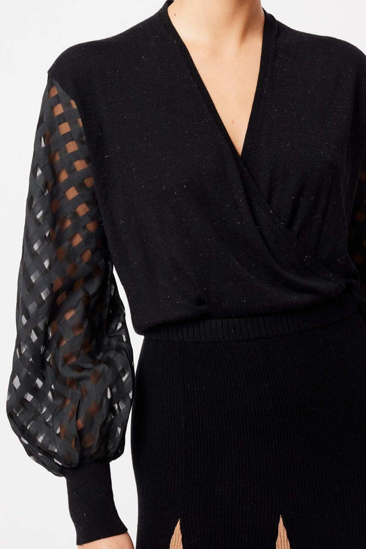 Lyra Cross Front Knit Top | FINAL SALE