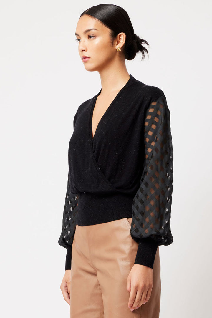 Lyra Cross Front Knit Top | FINAL SALE