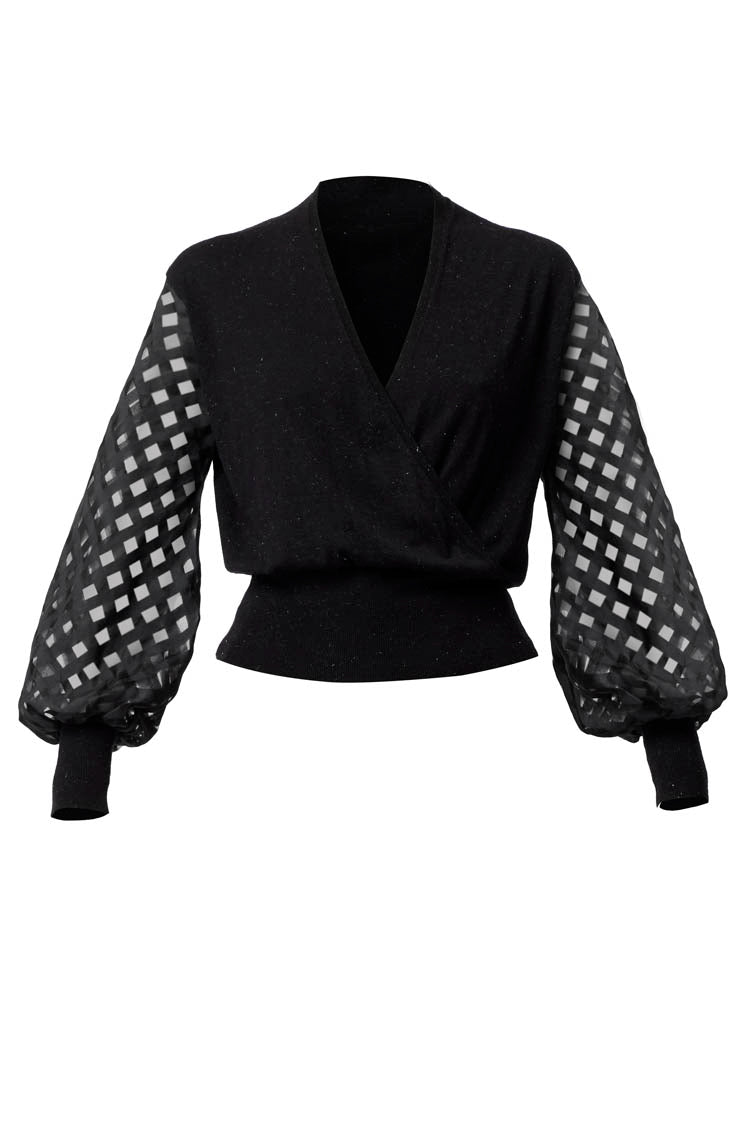 Lyra Cross Front Knit Top | FINAL SALE