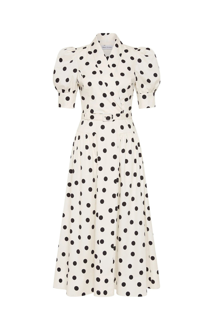 Maisie Midi Dress in Polka Dot