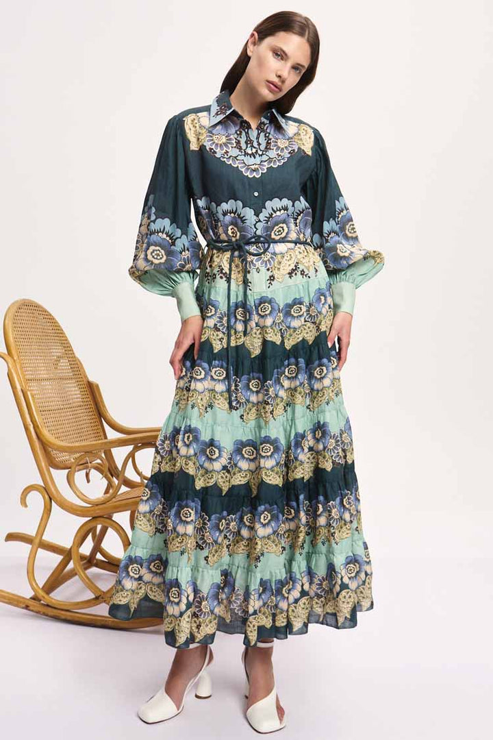 Madalena Shirtdress in Blue