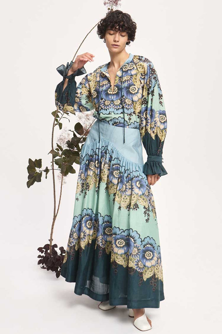 Madalena Top in Blue