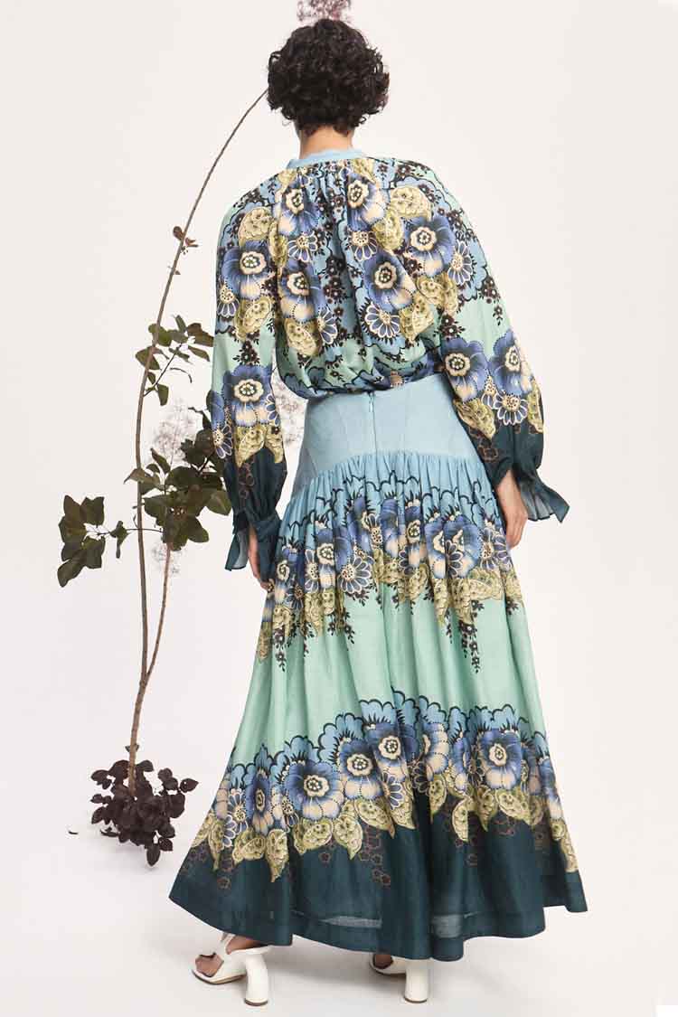 Madalena Top in Blue