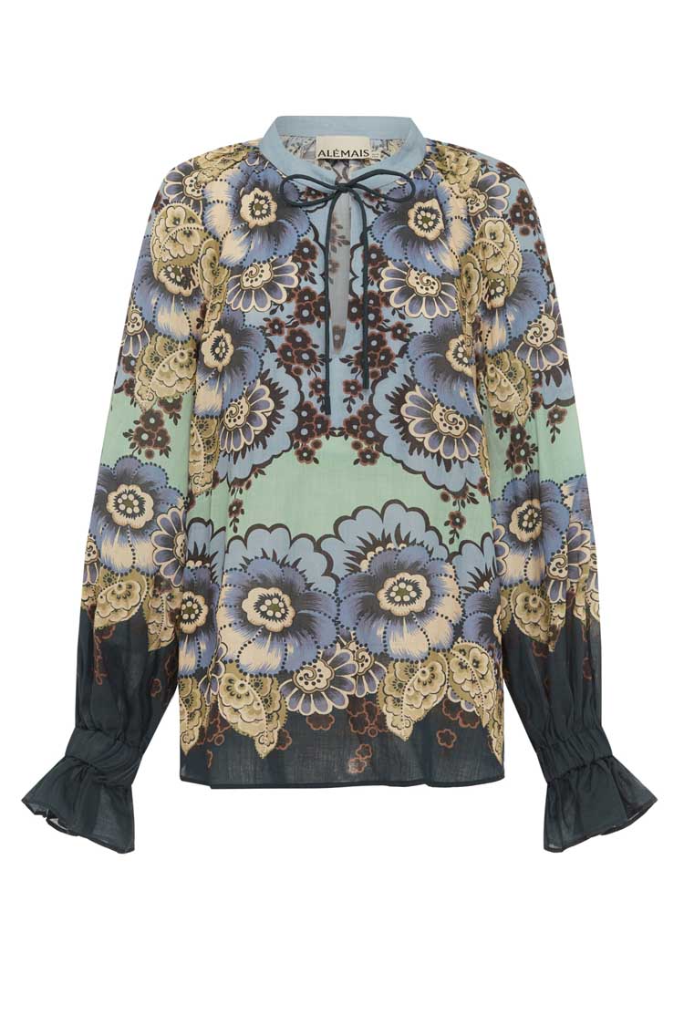 Madalena Top in Blue